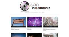 Desktop Screenshot of blog.etanphotography.com